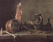 Jean Baptiste Simeon Chardin Still there is meat Spain oil painting artist